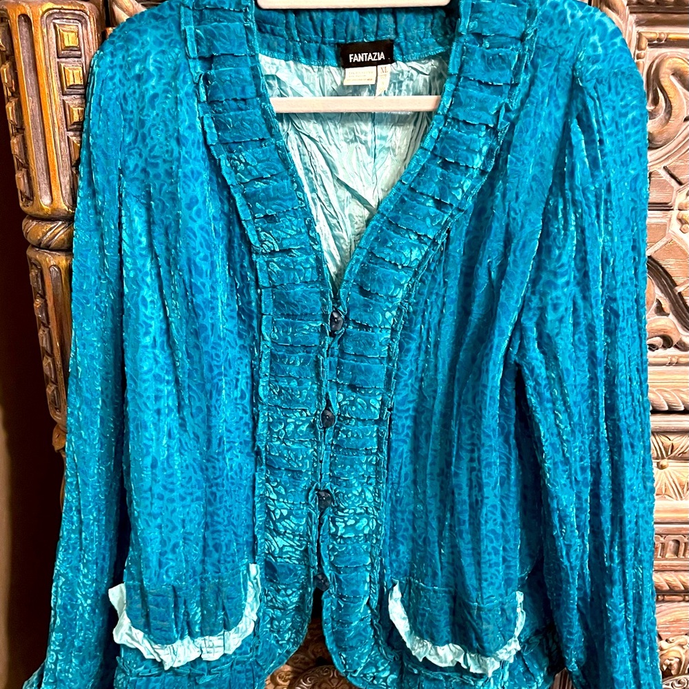 FANTAZIA, Teal, XL,